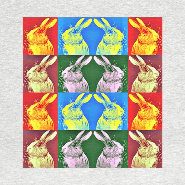 Dutch Bunny Rabbit POP Art 2 by YollieBeeArt